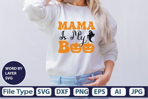 Mama Is My Boo SVG Cut File SVG DesignPlante 503 