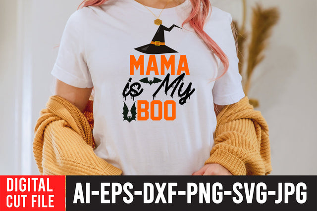 Mama is My Boo SVG Design SVG BlackCatsMedia 