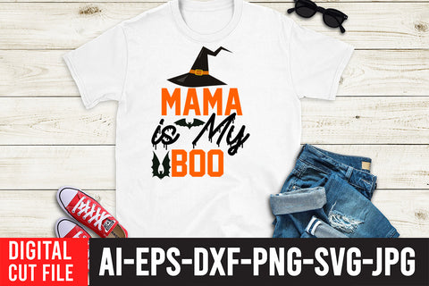 Mama is My Boo SVG Design SVG BlackCatsMedia 