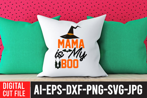 Mama is My Boo SVG Design SVG BlackCatsMedia 