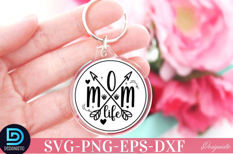 Mama Keychain SVG Bundle, Mama Keychain Bundle, Keychain Quotes Bundle SVG DESIGNISTIC 