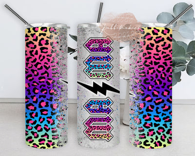 Mama Leopard 20oz Full Tumbler Wrap, Rainbow Leopard Tumbler Design, Mama Tumbler Png, Mama Sublimation Design, Mother's Day Gift, Instant Download Sublimation Rabbitmakies 