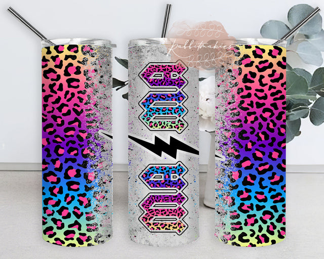 Mama Leopard 20oz Full Tumbler Wrap, Rainbow Leopard Tumbler Design, Mama Tumbler Png, Mama Sublimation Design, Mother's Day Gift, Instant Download Sublimation Rabbitmakies 