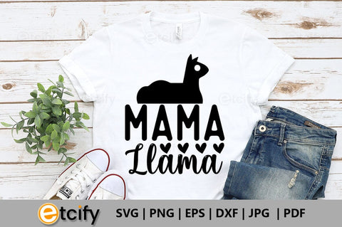 Mama llama SVG SVG etcify 