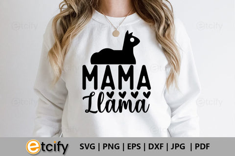 Mama llama SVG SVG etcify 