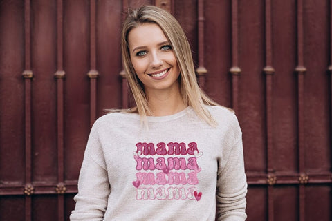 Mama , Mama Valentine , Groovy Valentine , Retro valentines. Embroidery/Applique DESIGNS ArtEMByNatalia 