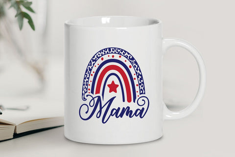 Mama Mini 4th of July Rainbow SVG SVG VectorSVGdesign 