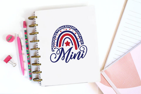Mama Mini 4th of July Rainbow SVG SVG VectorSVGdesign 