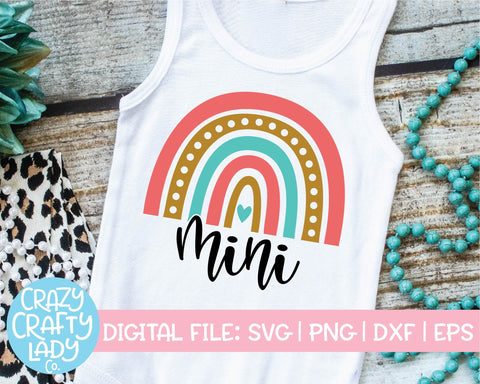 Mama & Mini Rainbow | Family SVG Cut File Bundle SVG Crazy Crafty Lady Co. 