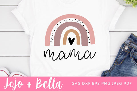 Mama Mini Rainbow svg Cut Files, Mommy and Me svg, Baby SVG, Rainbow svg, Mini Rainbow svg, Mom Svg, Mama Rainbow svg, Svg files for Cricut SVG Jojo&Bella 