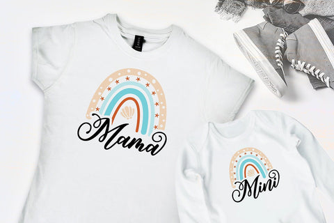Mama Mini Summer Rainbow SVG SVG VectorSVGdesign 