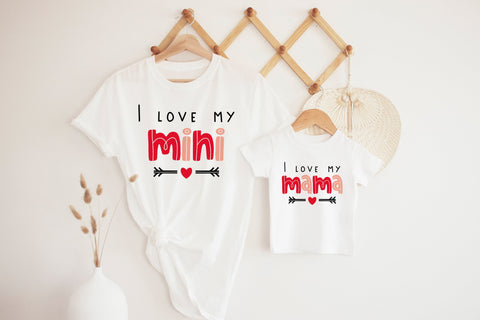 Mama mini svg, mom life svg, Mommy and me svg, mother and daughter svg, mother day svg SVG Katharina 