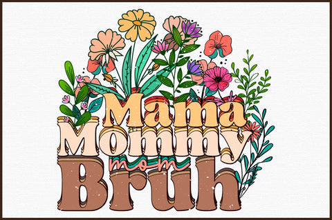 Mama Mommy Mom Bruh PNG Sublimation Sublimation designartist 