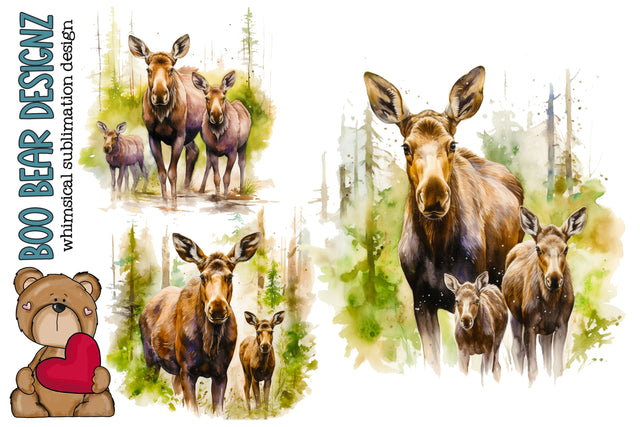 Mama Moose Clipart Sublimation Boo Bear Designz 