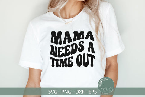 Mama Needs A Time Out SVG-Retro SVG-Funny Mom SVG SVG Linden Valley Designs 