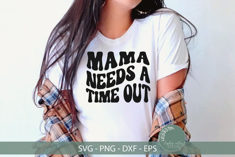 Mama Needs A Time Out SVG-Retro SVG-Funny Mom SVG SVG Linden Valley Designs 