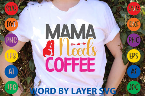 Mama Needs Coffee SVG Design SVG Rafiqul20606 