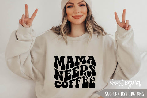 Mama Needs Coffee SVG, Funny Mom SVG Free For Commercial Use SVG Sintegra 