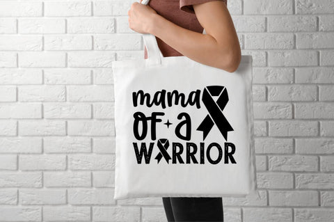 Mama of a warrior SVG SVG DESIGNISTIC 