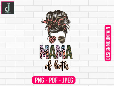 mama of both PNG Sublimation Design, Mom Bundle PNG, Mother's Day png Sublimation Alihossainbd 