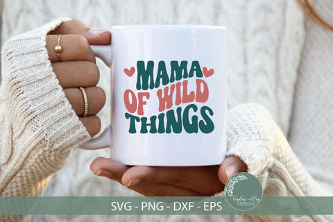 Mama Of Wild Things SVG-Funny Mom SVG-Retro SVG SVG Linden Valley Designs 
