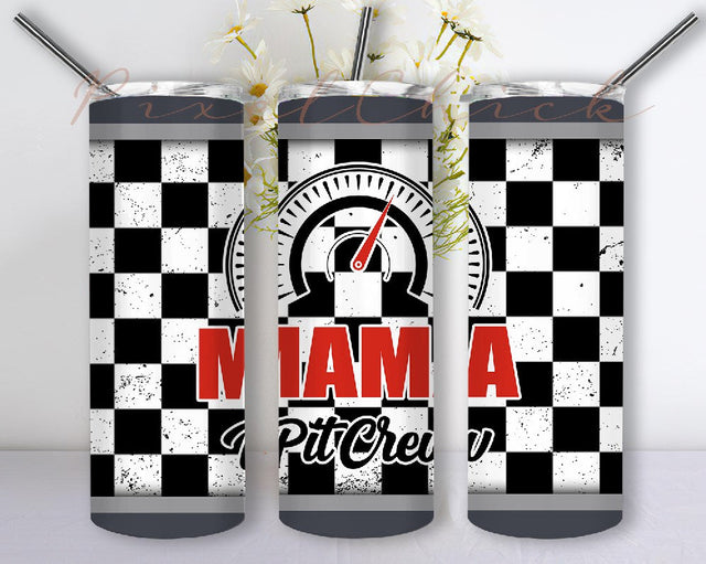 mama pit crew tumbler PNG, drag race tumbler, mom tumbler png, race car tumbler ,RACE MOM tumbler, race tumbler Sublimation PixelChick 