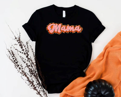 Mama PNG Sublimation Designs, Halloween Png, Orange Leopard Sublimation Designs Sublimation BouDesign 