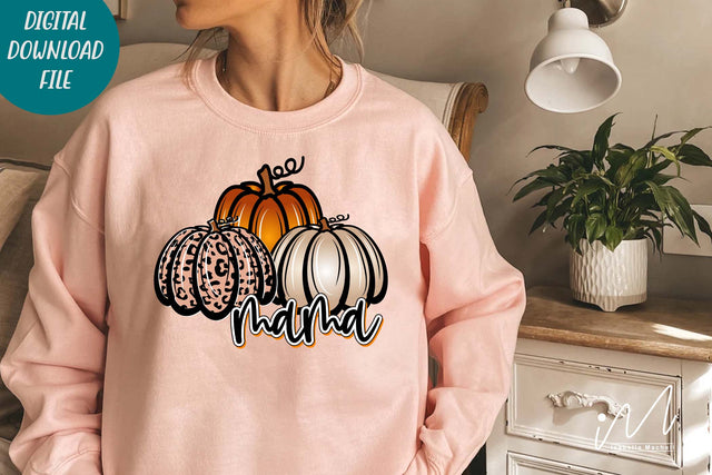 Mama pumpkin png, Mama halloween shirt, Fall Mama t shirt, Pumpkin sweet shirt, Happy Halloween cut file, Halloween cricut, Mama t shirt png SVG Isabella Machell 