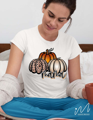 Mama pumpkin png, Mama halloween shirt, Fall Mama t shirt, Pumpkin sweet shirt, Happy Halloween cut file, Halloween cricut, Mama t shirt png SVG Isabella Machell 