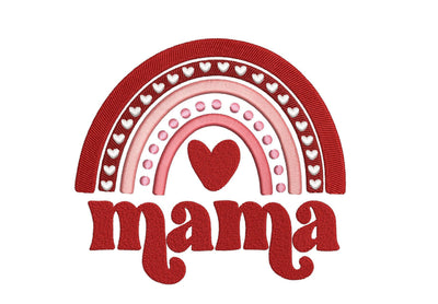 Mama Rainbow Embroidery Design, 3 sizes, Instant Download Embroidery/Applique DESIGNS Nino Nadaraia 