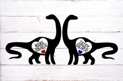 Mama Saurus Svg, Daddy Saurus Svg, Mother's Day File, Father's Day File, Family Design SVG RedFoxDesignsUS 