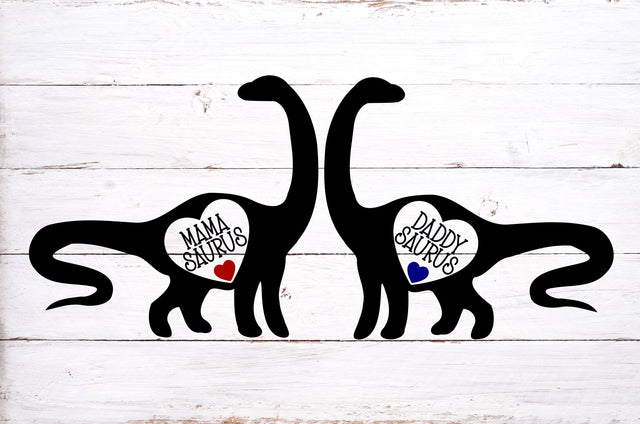 Mama Saurus Svg, Daddy Saurus Svg, Mother's Day File, Father's Day File, Family Design SVG RedFoxDesignsUS 