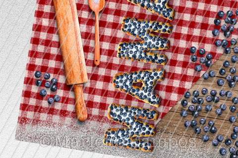 MAMA Skinny Tumbler 20oz | Blueberry Pie | Classic Wood Sublimation Marlene Campos 