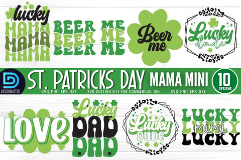Mama St Patrick's Day SVG Bundle SVG DESIGNISTIC 