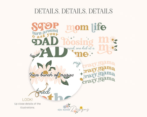 Mama Sublimation Bundle Sublimation Aja Nicole Designs 