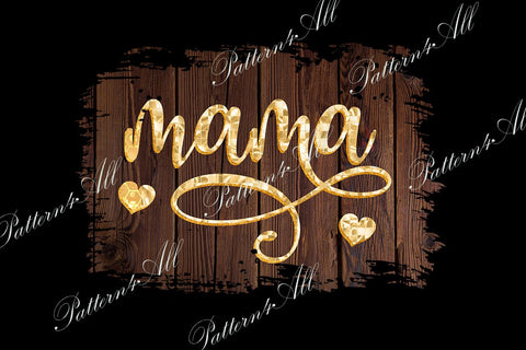 Mama Sublimation Png, T-shirt design element, Happy Mother's Day Sublimation, Wood plank background Sublimation ArtStudio 