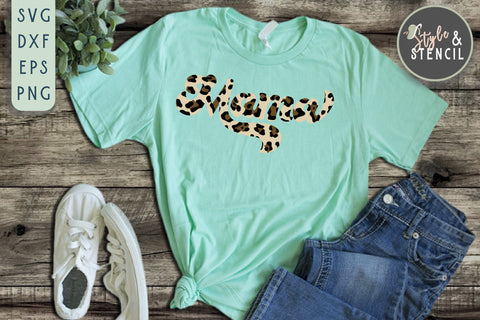 Mama SVG - Mama Leopard SVG Style and Stencil 