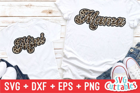 Mama svg - Mini svg - Mommy and Me Cut File - svg - dxf - eps - png - Mom - Silhouette - Cricut - File SVG Svg Cuttables 