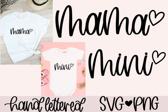 Mama SVG, Mini SVG, Mother's day SVG SVG AnitaAlyiaLettering 