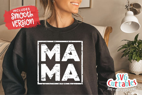 Mama svg - Mom svg - Cut File - svg - dxf - eps - png - Distressed Mama png - Mothers Day - Mama png - Silhouette - Cricut - Digital File SVG Svg Cuttables 