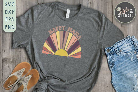 Mama SVG - Retro Mama SVG Style and Stencil 