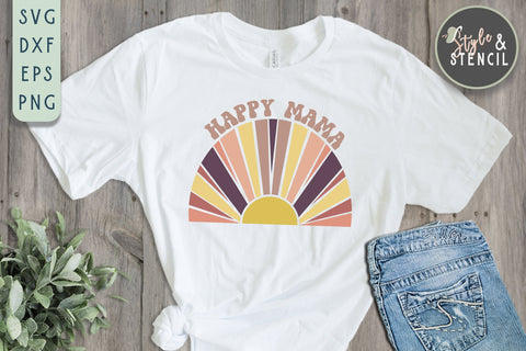 Mama SVG - Retro Mama SVG Style and Stencil 