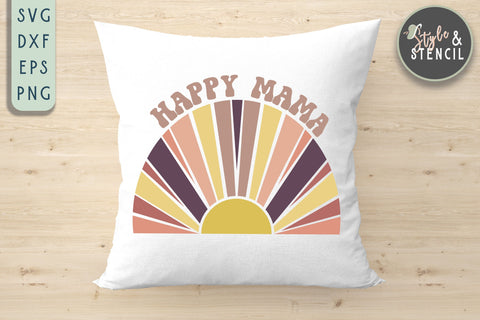 Mama SVG - Retro Mama SVG Style and Stencil 