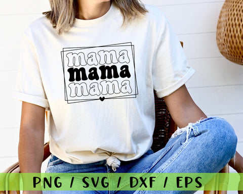 Mama Mini Svg, Mommy and Me Svg, Mom Svg, Mother T-shirt Print. Cut File  Cricut, Silhouette, Png Pdf Eps, Vector, Vinyl, Sticker. 
