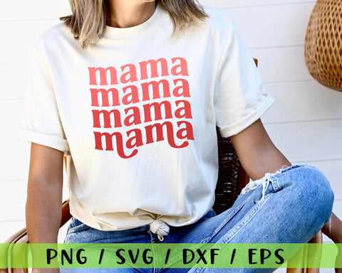 Mama Svg, Retro Mother T-Shirt, Mom life Svg. Vector Cut file Cricut, Silhouette, Pdf Png Eps Dxf, Decal, Sticker, Vinyl, Stencil. SVG MD mominul islam 