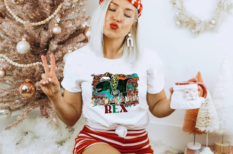Mama T-Rex Christmas Sublimation Sublimation Jagonath Roy 