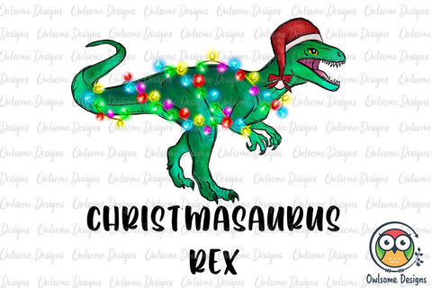 Mama T Rex Christmas Sublimation Sublimation Owlsome.Designs 