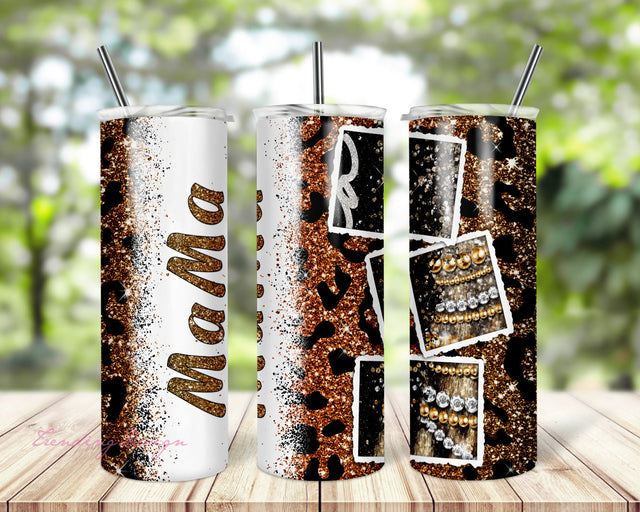 "Mama Tumbler, 20oz Skinny Sublimation. Mama Personalized Polaroid Tumbler, 20oz Skinny Sublimation." Sublimation TrendingDesign 