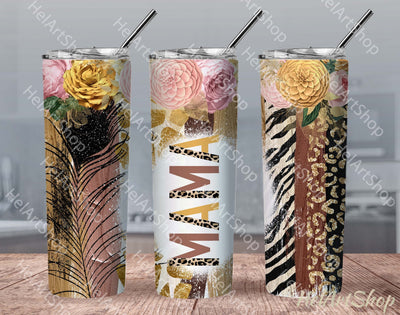 Mama Tumbler PNG | Leopards SKINNY TUMBLER 20oz Png Sublimation _HelArtShop_ 