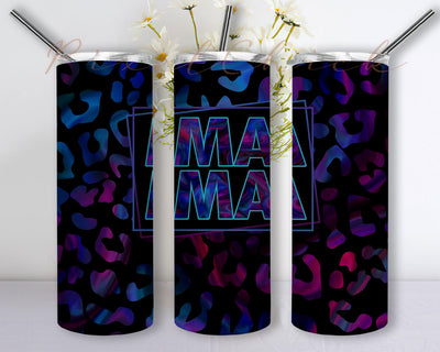 Mama Tumbler PNG, Mama 20oz Skinny Tumbler Sublimation Design Straight/Tapered PNG Sublimation PixelChick 